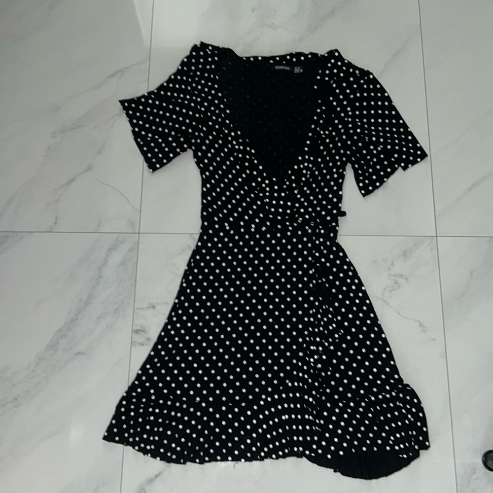 Faux wrap dress